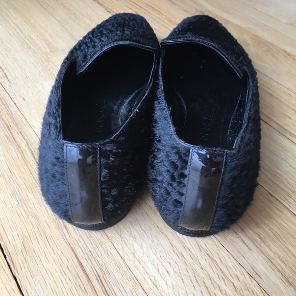 Burberry Sz 7 Textured Calf Hair Suede Loafers - Picture 4 of 6